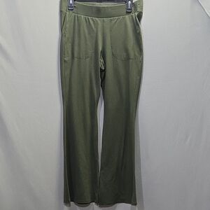 Womens Olive Green Flare Leggings  by Torrid Size 1